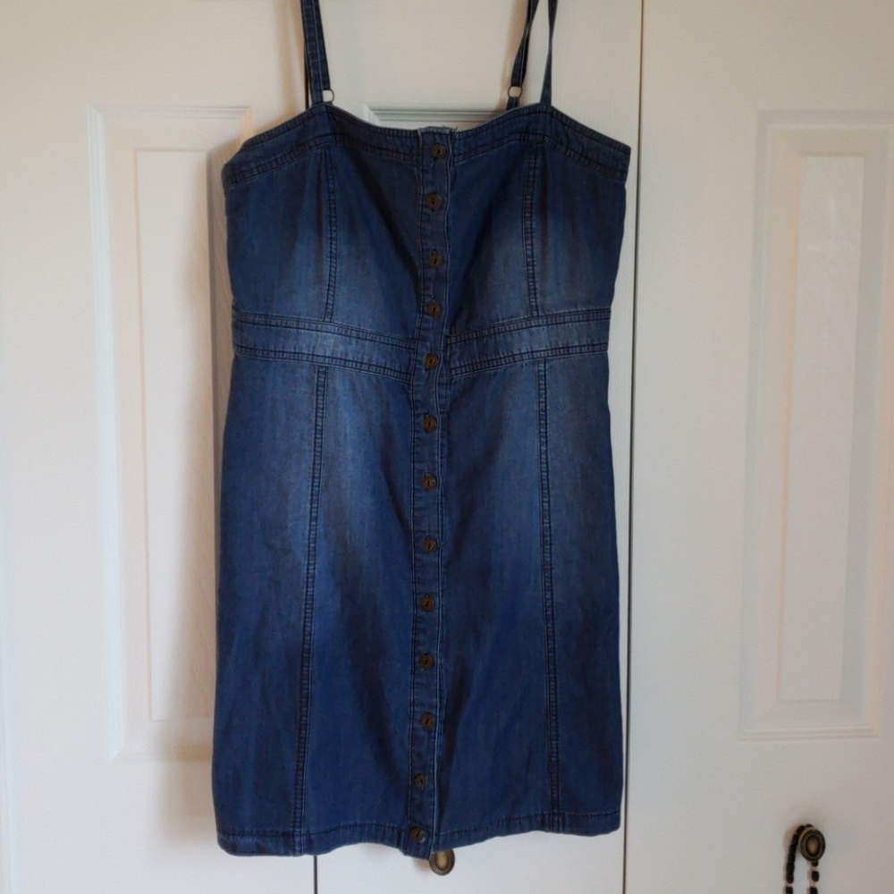 Tight jean dress